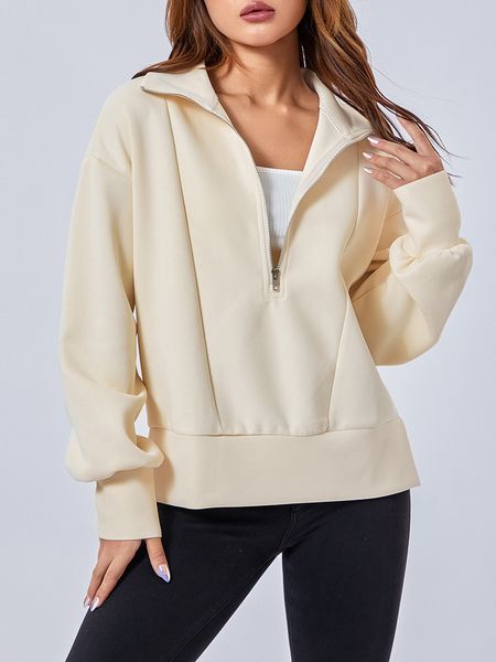 womens hoodies sweatshirts loose pullovers solid color lapel long sleeve half zip cropped sweatshirt autumn winter street 230808, Black
womens hoodies sweatshirts loose pullovers solid color lapel long sleeve half zip cropped sweatshirt autumn winter street 230808, Black