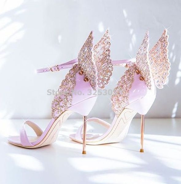 sandals high-end women pink butterfly sandals metal stiletto heel metallic cut-outs pumps bling crystal celebrity wedding shoes 230807, Black
sandals high-end women pink butterfly sandals metal stiletto heel metallic cut-outs pumps bling crystal celebrity wedding shoes 230807, Black