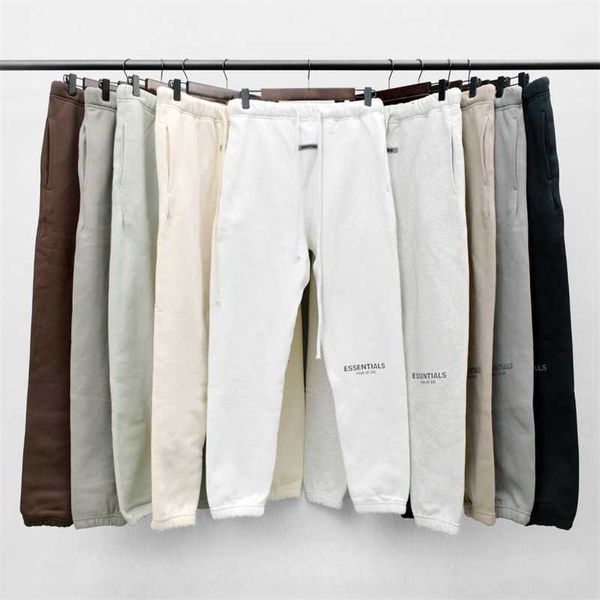 esential new double thread letter reflective pants high street casual loose plush couple, Black
esential new double thread letter reflective pants high street casual loose plush couple, Black