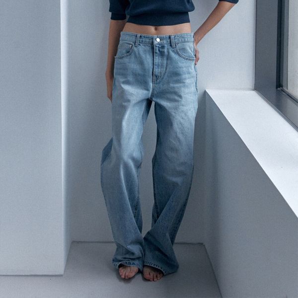 women s pants s lowcl ssic loose fitting denim high waisted straight leg mop casual wide for autumn 2023 230808, Black;white
women s pants s lowcl ssic loose fitting denim high waisted straight leg mop casual wide for autumn 2023 230808, Black;white