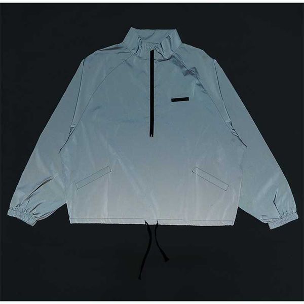 esential grey 3m reflective autumn and winter stand collar loose solid casual jacket, Black;brown
esential grey 3m reflective autumn and winter stand collar loose solid casual jacket, Black;brown