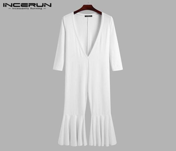 men jumpsuits deep v neck long sleeve flare pants solid color overalls fitness fashion streetwear rompers s5xl incerun men9793390, Black
men jumpsuits deep v neck long sleeve flare pants solid color overalls fitness fashion streetwear rompers s5xl incerun men9793390, Black
