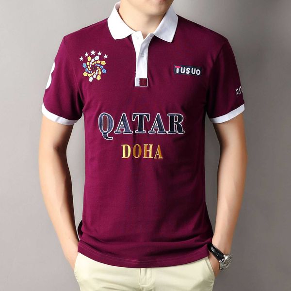 spring/summer new polo shirt royal leisure football world cup leisure cotton embroidery doha qatar, White;black
spring/summer new polo shirt royal leisure football world cup leisure cotton embroidery doha qatar, White;black