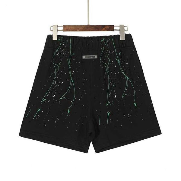 esential summer speckle graffiti fg sports shorts men's casual loose capris fashion brand, White;black
esential summer speckle graffiti fg sports shorts men's casual loose capris fashion brand, White;black