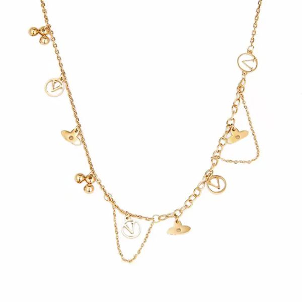 new designer necklaces designer women's gold chains pendants luxury letters flower bracelets women's jewelry gifts, Black
new designer necklaces designer women's gold chains pendants luxury letters flower bracelets women's jewelry gifts, Black