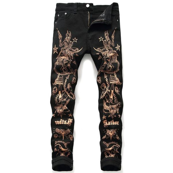 letter-printed black micro elastic print small straight leg men's casual pants designer jeans mens denim pants large size, Blue
letter-printed black micro elastic print small straight leg men's casual pants designer jeans mens denim pants large size, Blue