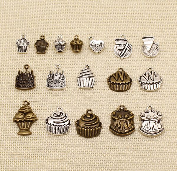 60 pieces hand made jewelry accessories parts happy birthday celebration cake cupcake hj0999512872, Bronze;silver
60 pieces hand made jewelry accessories parts happy birthday celebration cake cupcake hj0999512872, Bronze;silver
