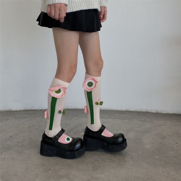 tulip hook flower long socks for women spring and autumn pure cotton medium cylinder instagram trend high cylinder jk knee-high calf socks, Black;white
tulip hook flower long socks for women spring and autumn pure cotton medium cylinder instagram trend high cylinder jk knee-high calf socks, Black;white