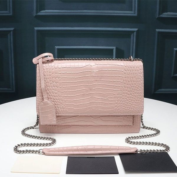 luxury sunset handbag designer mini totes toothpick pattern women flap chain clutch handle crocodile smooth leather multi color fashion shou
luxury sunset handbag designer mini totes toothpick pattern women flap chain clutch handle crocodile smooth leather multi color fashion shou