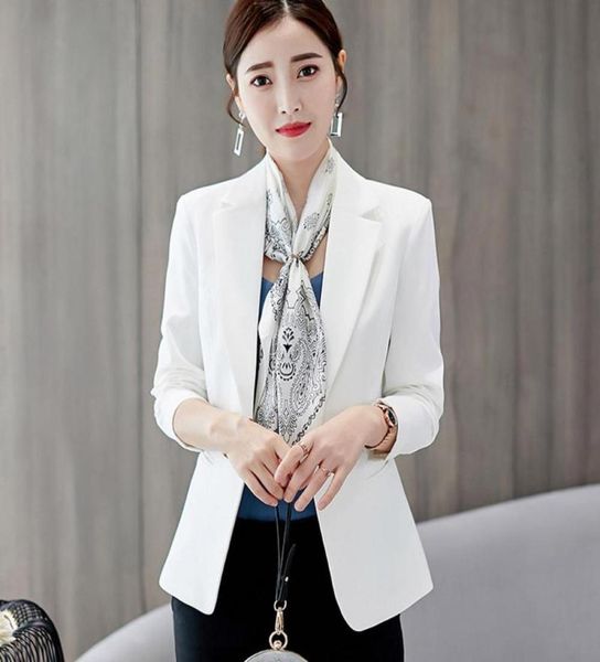 2020 casual womens white blazer solid long sleeve blazer women suit office work one button slim coat jacket feminino7122375, White;black
2020 casual womens white blazer solid long sleeve blazer women suit office work one button slim coat jacket feminino7122375, White;black