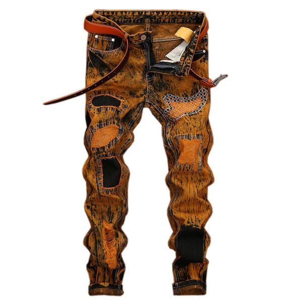holes scratched men039s jeans vintage embroidery stitched moustache printed teens youth boys straight denim trousers pants8007144, Blue
holes scratched men039s jeans vintage embroidery stitched moustache printed teens youth boys straight denim trousers pants8007144, Blue