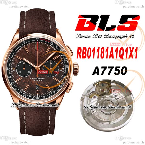 bls v2 premier b01 eta a7750 automatic chronograph mens watch 42 rose gold brown dial leather centenary rb01181a1q1x1 super edition reloj ho, Slivery;brown
bls v2 premier b01 eta a7750 automatic chronograph mens watch 42 rose gold brown dial leather centenary rb01181a1q1x1 super edition reloj ho, Slivery;brown