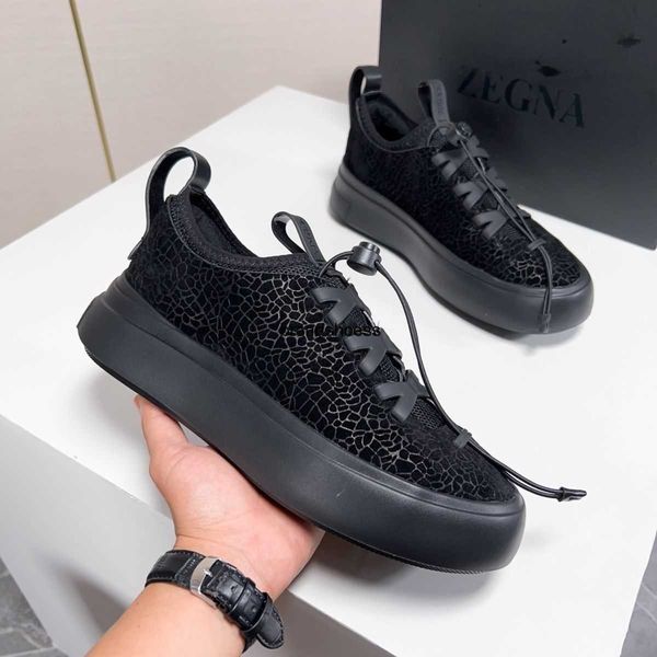 new zegnas sports running shoes light leather casual shoes breathable thick sole slip on men's shoes genuine, Black
new zegnas sports running shoes light leather casual shoes breathable thick sole slip on men's shoes genuine, Black