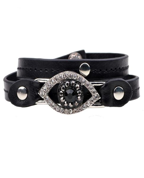 pretty punk bracelet men vintage evil eye faux black leather weave bracelets jewelry for gift multilayer infinity bracelet6075555, Golden;silver
pretty punk bracelet men vintage evil eye faux black leather weave bracelets jewelry for gift multilayer infinity bracelet6075555, Golden;silver