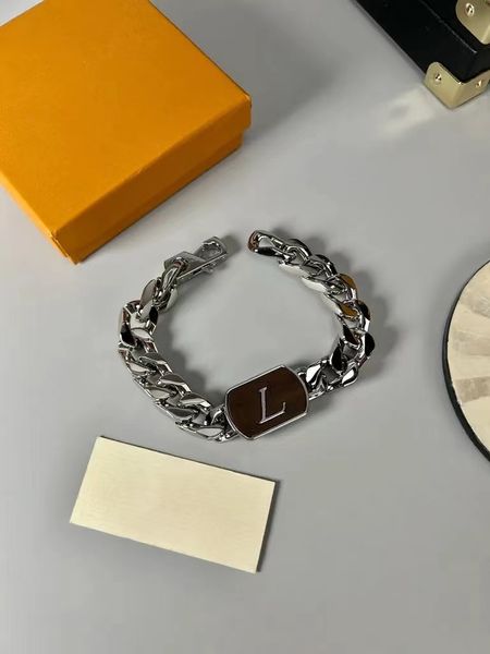 european and american three dimensional chain ladies bracelet with screw cuff for couples, Black
european and american three dimensional chain ladies bracelet with screw cuff for couples, Black