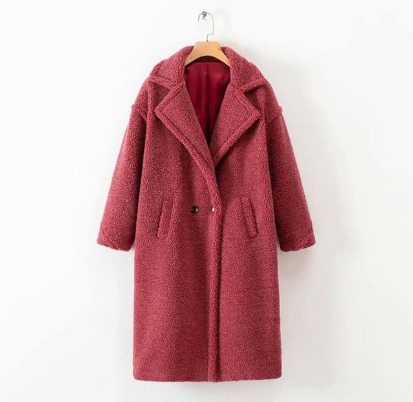 women faux fur thick warm long coat winter teddy fleece jacket double breasted long sleeve loose outerwear casual casaco femme4275915, Black
women faux fur thick warm long coat winter teddy fleece jacket double breasted long sleeve loose outerwear casual casaco femme4275915, Black