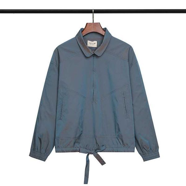 fogtee online double thread esential laser colorful reflective half zip mock neck trench jacket vtg, Black;brown
fogtee online double thread esential laser colorful reflective half zip mock neck trench jacket vtg, Black;brown