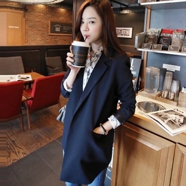 women's suits blazers long section longsleeved suit jacket female wild thin small korean women's clothing 230807, White;black
women's suits blazers long section longsleeved suit jacket female wild thin small korean women's clothing 230807, White;black