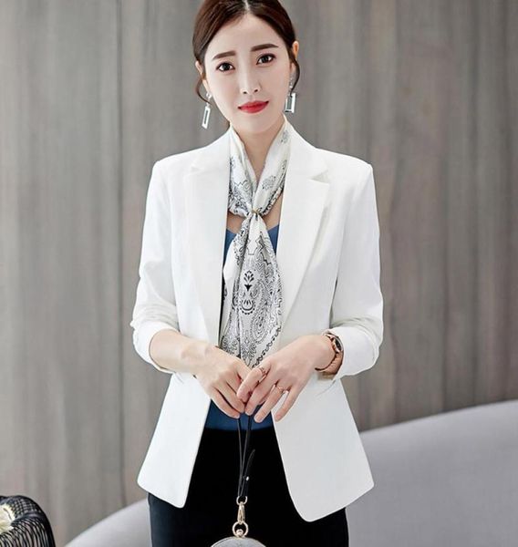2020 casual womens white blazer solid long sleeve blazer women suit office work one button slim coat jacket feminino3407142, White;black
2020 casual womens white blazer solid long sleeve blazer women suit office work one button slim coat jacket feminino3407142, White;black