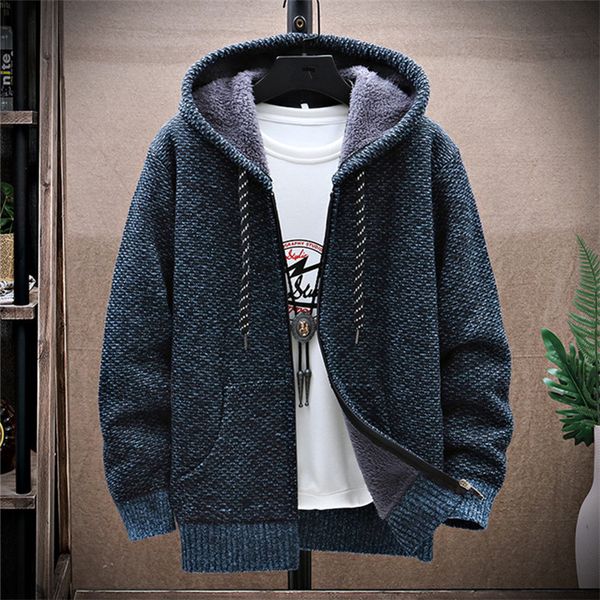 men's sweaters winter fleece sweatercoat men thick warm hooded kintted mens sweater cardigan solid casual knitting jacket coat male clo, White;black
men's sweaters winter fleece sweatercoat men thick warm hooded kintted mens sweater cardigan solid casual knitting jacket coat male clo, White;black