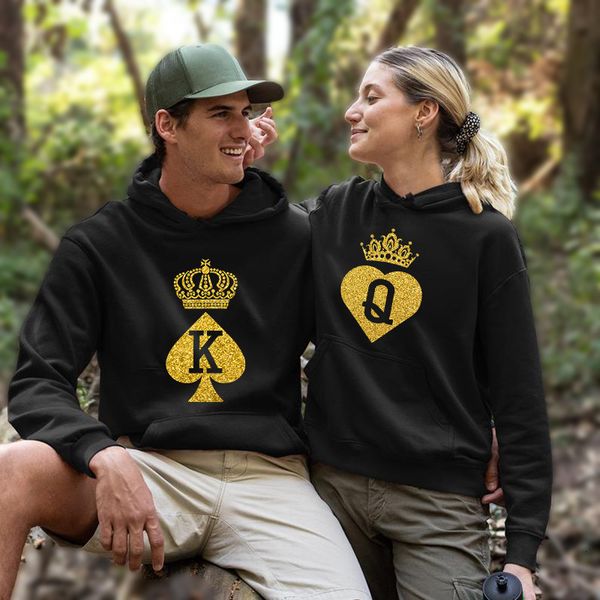 men's hoodies sweatshirts king queen print hooded for men and women autumn winter couple matching long sleeve oversized lovers 230807, Black
men's hoodies sweatshirts king queen print hooded for men and women autumn winter couple matching long sleeve oversized lovers 230807, Black
