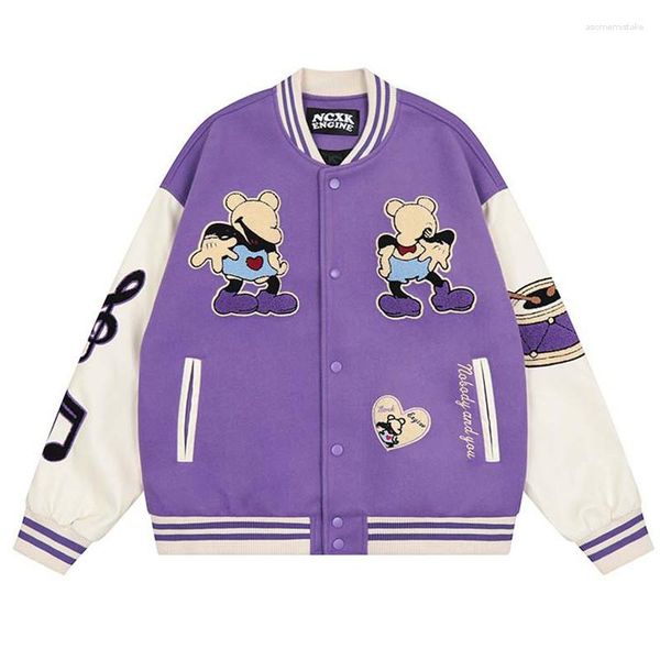 men's jackets hip hop baseball jacket coats men retro flocking cartoon musical note varsity women autumn harajuku patchwork coat couple, Black;brown
men's jackets hip hop baseball jacket coats men retro flocking cartoon musical note varsity women autumn harajuku patchwork coat couple, Black;brown