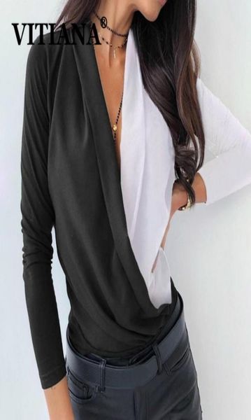 vitiana women casual chiffon blouse spring 2020 female long sleeve vneck patchwork black party blouses femme elegant 012983, White
vitiana women casual chiffon blouse spring 2020 female long sleeve vneck patchwork black party blouses femme elegant 012983, White
