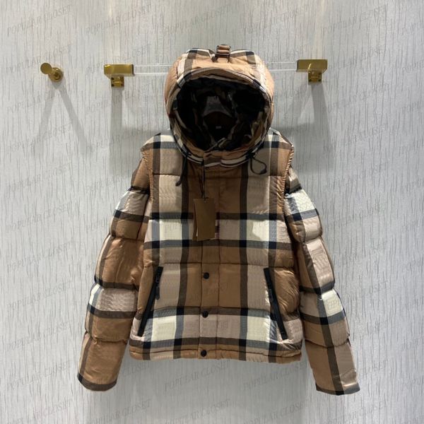 gentleman removable sleeves down jacket classic striped plaid super warm hooded coat womens designer winter parka outwear down vest sml, Black;brown
gentleman removable sleeves down jacket classic striped plaid super warm hooded coat womens designer winter parka outwear down vest sml, Black;brown