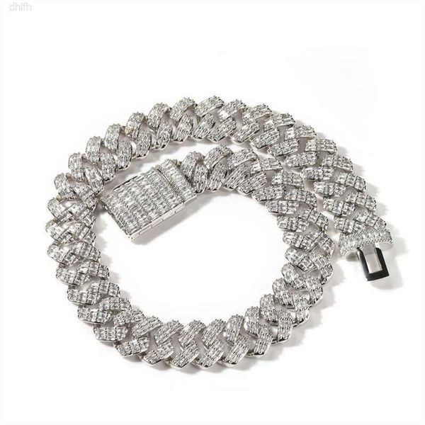 wholesale diamond 16mm cuban necklace design hiphop street punk men's jewelry accessories custom metal zircons chain links, Silver
wholesale diamond 16mm cuban necklace design hiphop street punk men's jewelry accessories custom metal zircons chain links, Silver