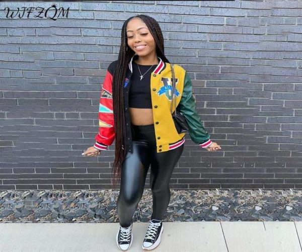 women039s jackets wjfzqm 2022 long sleeve varsity jacket buttons loose baseball women print patchwork yellow for spring autumn3826001, Black;brown
women039s jackets wjfzqm 2022 long sleeve varsity jacket buttons loose baseball women print patchwork yellow for spring autumn3826001, Black;brown