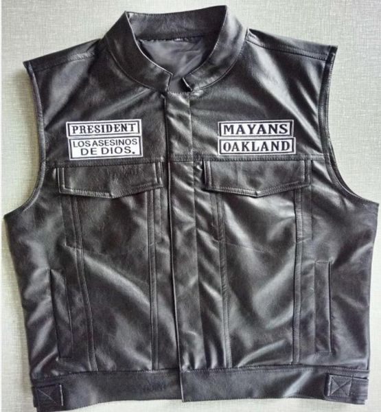 fashionmayans mc motorcycle punk locomotive pu leather black vest men fashion clothing black coat4153652, Black;white
fashionmayans mc motorcycle punk locomotive pu leather black vest men fashion clothing black coat4153652, Black;white