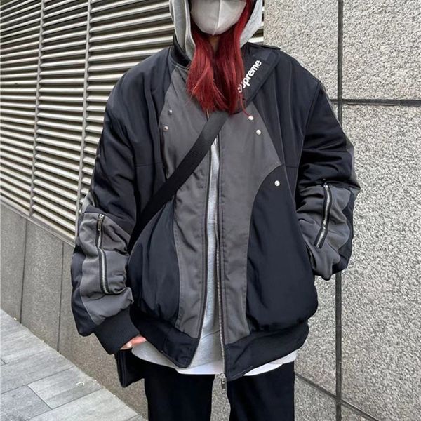 mens jackets street retro stitching jacket cotton pilot loose coat women stand collar zipper pockets long sleeves 230808, Black;brown
mens jackets street retro stitching jacket cotton pilot loose coat women stand collar zipper pockets long sleeves 230808, Black;brown