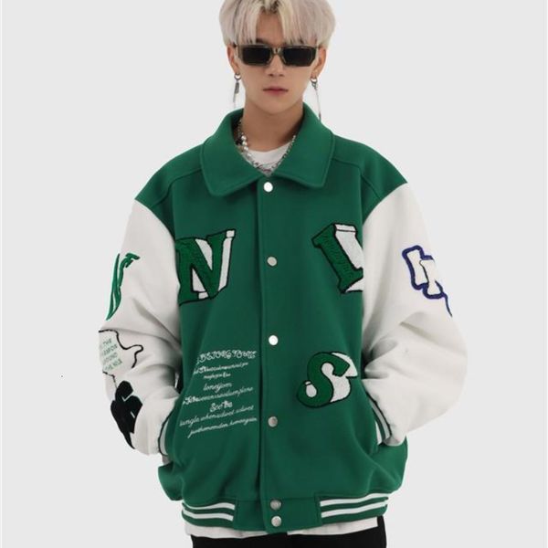 men's jackets american letter flocking embroidered jackets coats men y2k street retro trend baseball uniform jackets couple casual wild, Black;brown
men's jackets american letter flocking embroidered jackets coats men y2k street retro trend baseball uniform jackets couple casual wild, Black;brown
