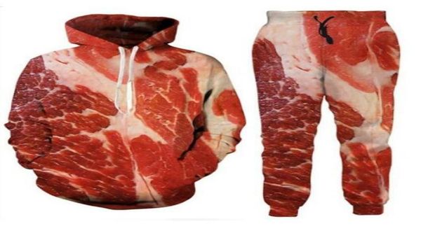 new menwomens beef meat funny 3d print fashion tracksuits crewneck hip hop sweatshirt and pants 2 pcs set hoodies us0109137347, Gray
new menwomens beef meat funny 3d print fashion tracksuits crewneck hip hop sweatshirt and pants 2 pcs set hoodies us0109137347, Gray