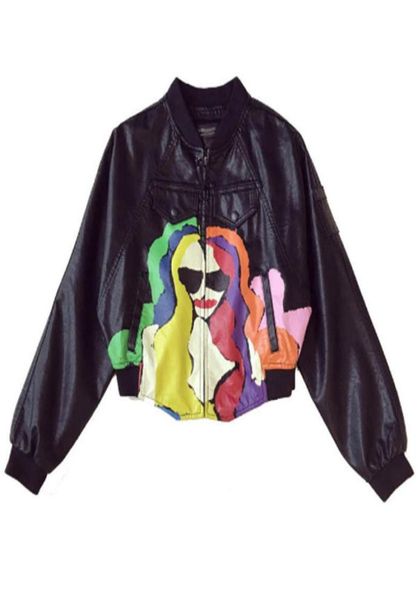 ailegogo 2019 new women faux leather short jacket coats autumn print zipper pu leather jacket black lady motorcycle outwear2774326
ailegogo 2019 new women faux leather short jacket coats autumn print zipper pu leather jacket black lady motorcycle outwear2774326