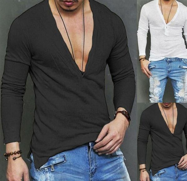2019 new style fashion men casual long sleeve slim fit shirts deep v neck long line shirt tshirt2420838, White;black
2019 new style fashion men casual long sleeve slim fit shirts deep v neck long line shirt tshirt2420838, White;black