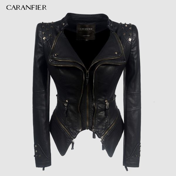 womens jackets caranfier jacket women faux leather pu winter autumn black motorcycle outerwear gothic leather coat chaqueta 230808, Black;brown
womens jackets caranfier jacket women faux leather pu winter autumn black motorcycle outerwear gothic leather coat chaqueta 230808, Black;brown