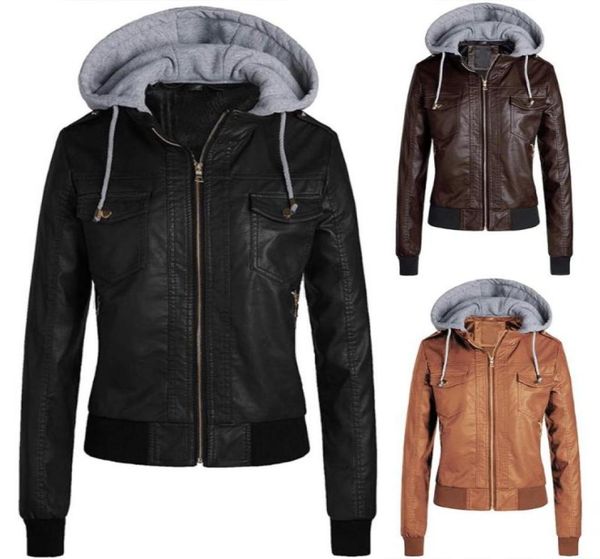 women039s jackets autumn ladies leather jacket winter velvet women small hooded short slim motorcycle coat3238736, Black;brown
women039s jackets autumn ladies leather jacket winter velvet women small hooded short slim motorcycle coat3238736, Black;brown