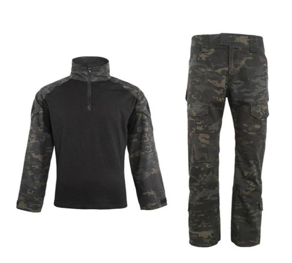 tactical frog suit jacket sets cotton camouflage army combat uniform clothing with shirt and pant for outdoor daily sports191o9709052, Black;green 
tactical frog suit jacket sets cotton camouflage army combat uniform clothing with shirt and pant for outdoor daily sports191o9709052, Black;green