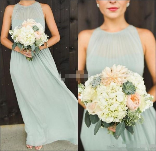 2019 elegant chiffon long bridesmaid dresses halter neck sleeveless formal wedding guest dresses custom made plus size maid of hon3800262, White;pink
2019 elegant chiffon long bridesmaid dresses halter neck sleeveless formal wedding guest dresses custom made plus size maid of hon3800262, White;pink