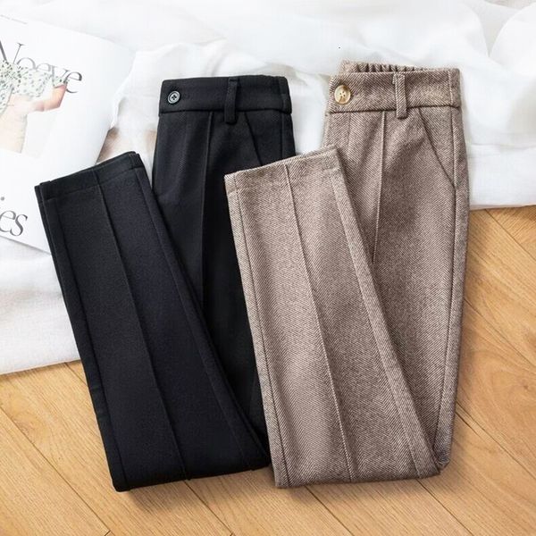women s pants s harem woolen for autumn winter high waist trousers ladies thice warm pencil casual korean suit 2023 230808, Black;white
women s pants s harem woolen for autumn winter high waist trousers ladies thice warm pencil casual korean suit 2023 230808, Black;white