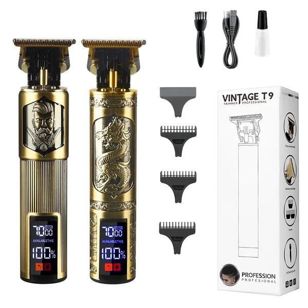 retro oil head carving electric hair clipper machine - t9 lcd display & rechargeable electric hair clipper
retro oil head carving electric hair clipper machine - t9 lcd display & rechargeable electric hair clipper