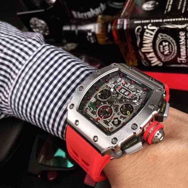 uxury watch date richa milles rm11-03 series swiss automatic movement 40x50x16mm sapphire mirror imported rubber strap/buckle
uxury watch date richa milles rm11-03 series swiss automatic movement 40x50x16mm sapphire mirror imported rubber strap/buckle