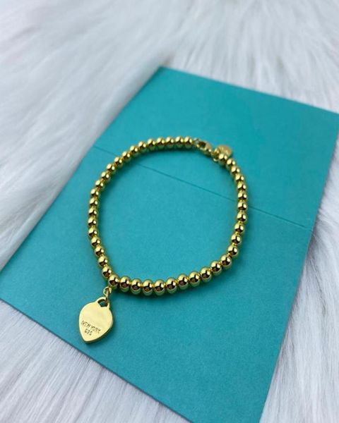 925 silver heart beaded charm bracelet women 18k gold plated beads chain love bracelets enamel blue logo designer jewelry gifts fo1779733, Golden;silver
925 silver heart beaded charm bracelet women 18k gold plated beads chain love bracelets enamel blue logo designer jewelry gifts fo1779733, Golden;silver