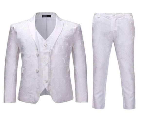 2pcs mens floral party tuxedo suit jacketpants white single breasted suits with pants men wedding prom suit men costume homme7827714, White;black
2pcs mens floral party tuxedo suit jacketpants white single breasted suits with pants men wedding prom suit men costume homme7827714, White;black