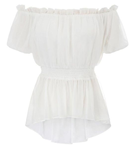 women039s blouses shirts ladies short sleeve frilly blouse chiffon victorian elegant retro shirt soft1919636, White
women039s blouses shirts ladies short sleeve frilly blouse chiffon victorian elegant retro shirt soft1919636, White