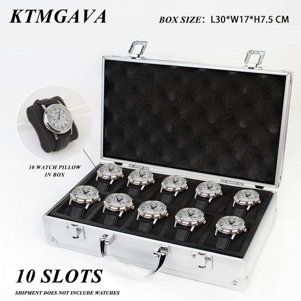 watch boxes cases 10 girds luxury premium quality watch box aluminum alloy produc pattern storage clock box collection display gift boxes 23, Black;blue
watch boxes cases 10 girds luxury premium quality watch box aluminum alloy produc pattern storage clock box collection display gift boxes 23, Black;blue