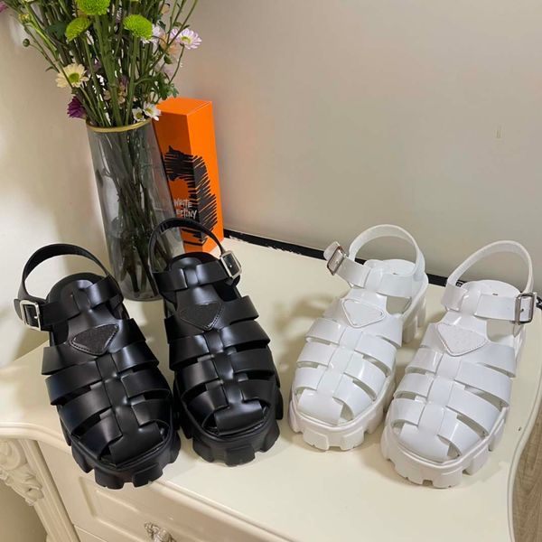 casual fasteners of metal designer sandals black white real leather rubber outdoor shoes silver triangle high-heeled platform slippers 6cm s
casual fasteners of metal designer sandals black white real leather rubber outdoor shoes silver triangle high-heeled platform slippers 6cm s