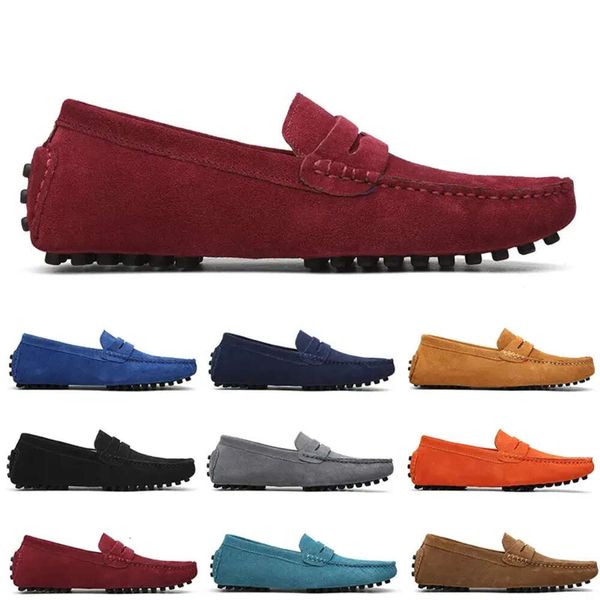 men high casual non-brand quality suede shoes black blue wine red gray orange green brown mens slip on lazy leather shoe 38-45240 s
men high casual non-brand quality suede shoes black blue wine red gray orange green brown mens slip on lazy leather shoe 38-45240 s