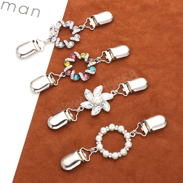 women cardigan sweater blouse shawl clips shirt collar flower pattern clasps fashion brooches clothing accessories, Silver
women cardigan sweater blouse shawl clips shirt collar flower pattern clasps fashion brooches clothing accessories, Silver